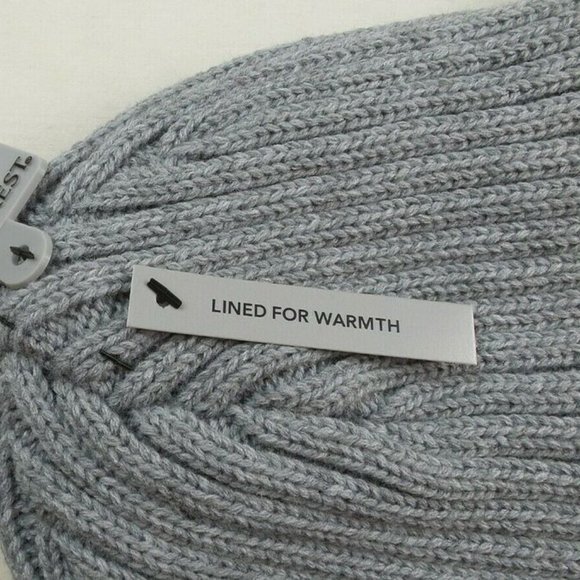 Rainforest Men's Beanie Hat Lined Heather Grey Black One Size Ribbed Cuff MRP$38 - Picture 5 of 7